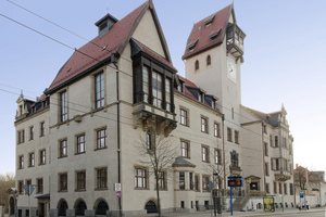  Im sanierten Zustand zeigt sich das Leipziger Rathaus wieder mit seiner ursprünglichen Putzoberfläche 