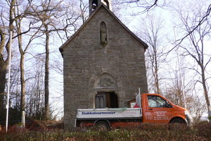  Der Bestand der Pius-Kapelle bei Balve war durch Feuchtigkeit stark gefährdet Fotos: Jörg Roland 