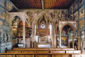  Die Wand- und Gewölbemalereien vermitteln einen anschaulichen Eindruck von der Farbigkeit mittelalterlicher Kirchen 