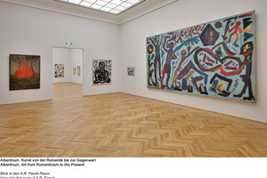  Auch ganz moderne Kunst wird im Albertinum gezeigt: Blick in den A.R.-Penck-Raum 