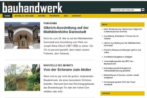  In der Suchleiste können Sie ab sofort die neuen Web-Codes eingeben, um zu den Online-Inhalten von bauhandwerk zu gelangen. Direkt darunter: Der Button über den Sie aktuelle News per RSS-Feed abonnieren können 