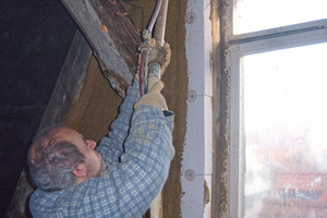  Innendämmung im Fachwerkhaus mit Mineraldämmplatten und Lehmputz Foto: Wildmann Architekten 