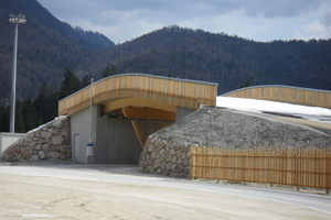  Die Brücke im Skistadion von Ruhpolding 