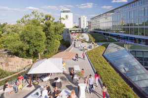  Die Dachterrasse auf dem Erweiterungsbau 