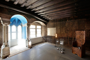  Die gotische Bohlenstube nach Abschluss der Restaurierungsarbeiten 