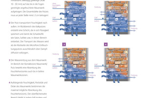  Grafische Darstellung der Funkionsweise des MicroPore Entfeuchtungsputzes 